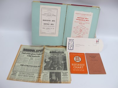 Lot 811 - 1950s Football Scrapbook, containing stuck...