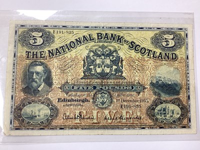 Lot 552 - A National Bank Of Scotland £5 Banknote, 1st...