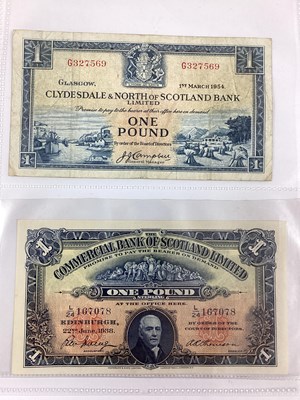 Lot 545 - Four Bank Of Scotland £1 Banknotes, including...