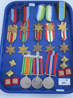 Lot 601 - WWII British Medals, including 1939-1945 Star...