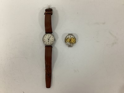 Lot 571 - British Military Omega Pilots Wristwatch, dial...