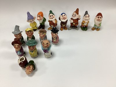 Lot 1219 - Japan Made Pottery Seven Dwarfs, Walt Disney...