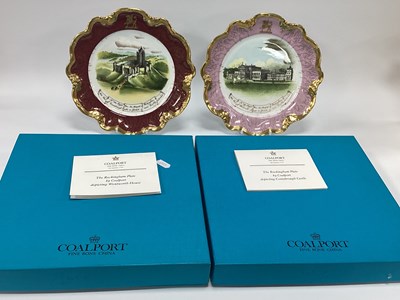 Lot 1192 - Coalport, Rockingham Works Brameld, pair of...