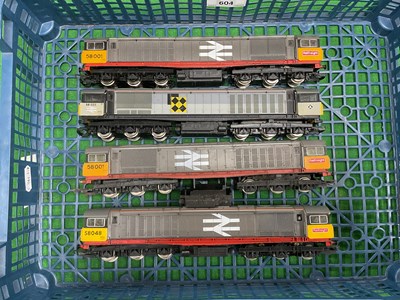 Lot 604 - Four Hornby 00 gauge Class 58 diesel...