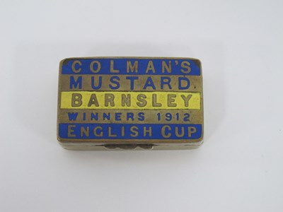 Lot 572 - 1912 FA Cup Winners, Barnsley, white metal...
