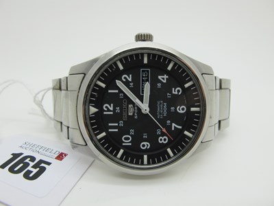 Lot 165 - Seiko; A 5 Sports 100M Automatic Gent's...