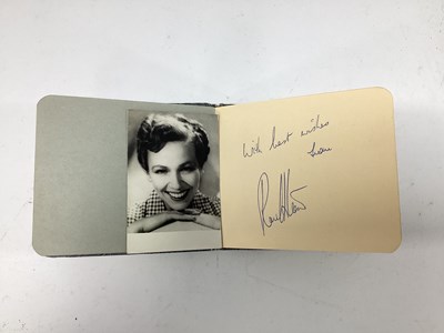 Lot 1313 - A XX Century Autograph Album, part filled with...