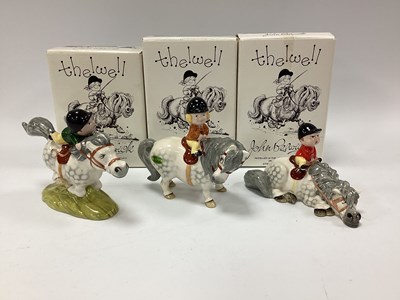Lot 1305 - John Beswick Thelwell white and grey pony...