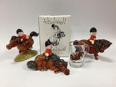 Lot 1303 - John Beswick Thelwell Brown pony figures 'Pony...