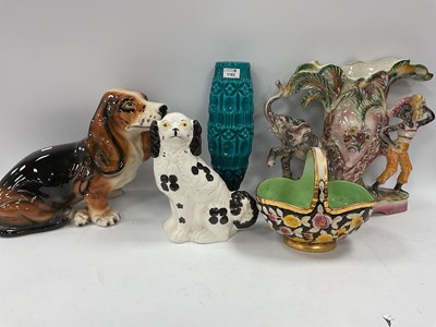 Lot 1162 - A Large Basset Hound Ceramic Dog Figure,...