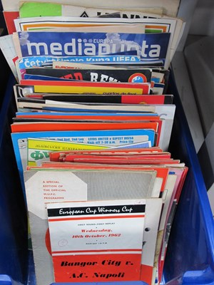 Lot 480 - British Clubs in Europe Programmes including -...
