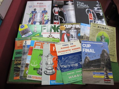 Lot 616 - F.A Cup Final Programmes, 1960, 62, 67, 68, 69,...