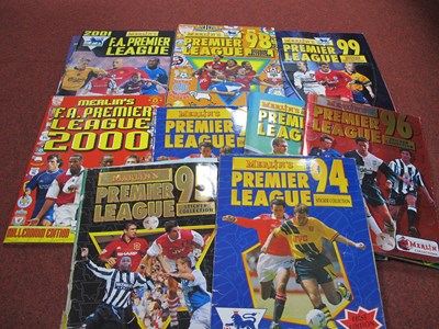 Lot 452 - Merlins Premier League Sticker Albums,1994 (x...