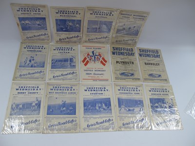 Lot 763 - Sheffield Wednesday Home Programmes, 1946-7 v....