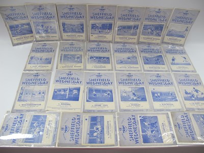 Lot 765 - Sheffield Wednesday 1952-3 Home Programmes,...
