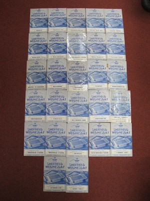 Lot 766 - Sheffield Wednesday 1953-4 Home Programmes,...