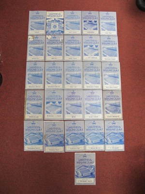 Lot 768 - Sheffield Wednesday 1955-6 Home Programmes,...