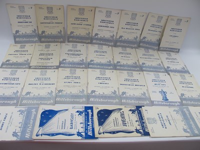 Lot 770 - Sheffield Wednesday 1957-8 Home Programmes,...