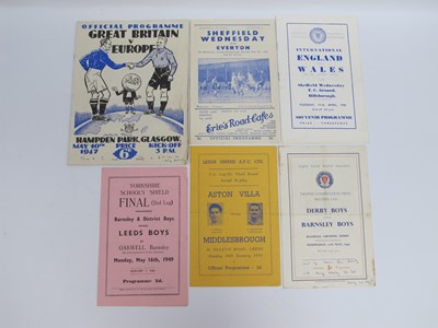 Lot 813 - 1947 Great Britain v. Europe Programme at...
