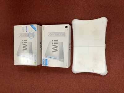 Lot 677 - Two Boxed Nintendo Wii Gaming Consoles....