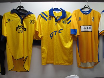 Lot 457 - Mansfield Town Home Shirts Surridge Bearing...