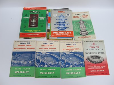 Lot 882 - F.A. Cup Final Programmes 1960 to 1980...