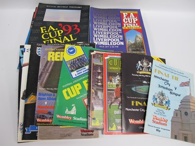 Lot 879 - F.A. Cup final Programmes 1981-1999 Complete...