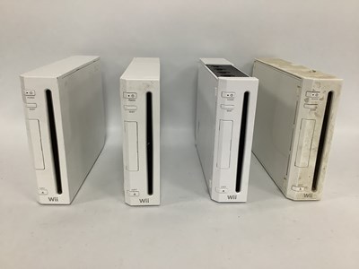 Lot 673 - Four Nintendo Wii Gaming Consoles. Untested...