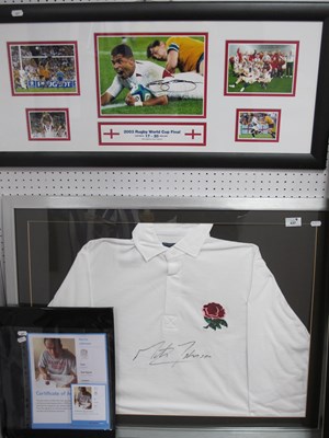 Lot 437 - Rugby Union, Martin Johnson Autograph, black...