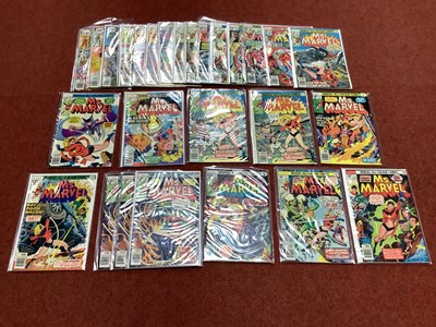 Lot 878 - Twenty Seven Ms. Marvel Comics by Marvel....