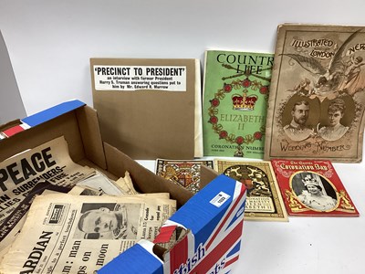 Lot 1033 - Collection of Newspapers, Daily Miror VE Day...