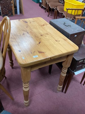 Lot 1615 - Pine Side Table, with a single drawer on...