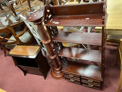 Lot 1613 - Mahogany Effect Bookcase with open shelves,...
