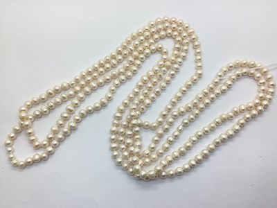 Lot 158 - A Pearl Bead Opera Length Necklace,...