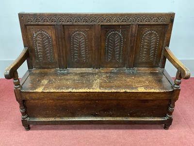 Lot 1586 - A XVII Century and Later Joined Oak and Pine...