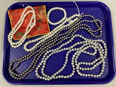 Lot 255 - A Collection of Pearl Bead Jewellery, to...