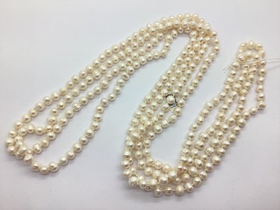 Lot 145 - A Pearl Bead Opera Length Necklace,...