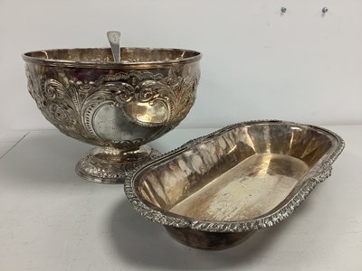 Lot 253 - Military Interest; A Decorative Plated Punch...