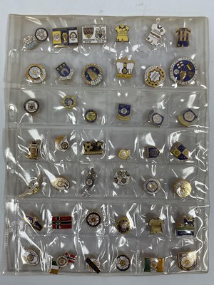 Lot 596 - Mainly Enamelled Lapel Badges Leeds United,...