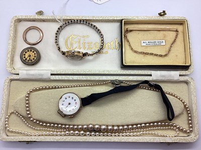Lot 284 - Avia; A 9ct Gold Cased Ladies Wristwatch,...