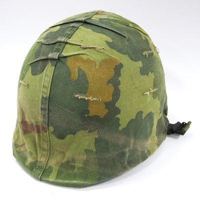 Lot 470 - United States Army M1 Combat Helmet and Liner.