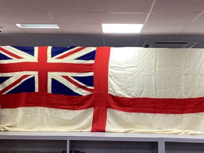 Lot 403 - Royal Navy White Ensign Flag, approximately...