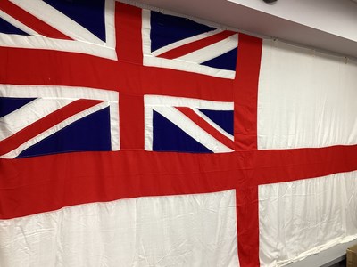 Lot 402 - Royal Navy White Ensign Flag, approximately...
