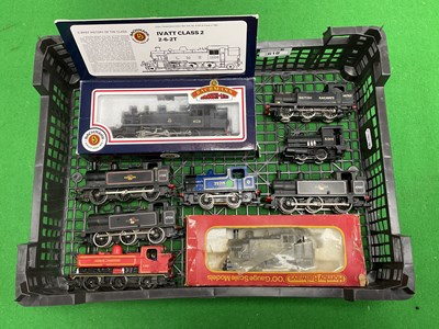 Lot 610 - Nine 00 gauge tank engines by Bachmann, Hornby...