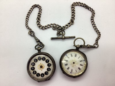 Lot 299 - A Vintage Decorative Cased Openface Ladies Fob...