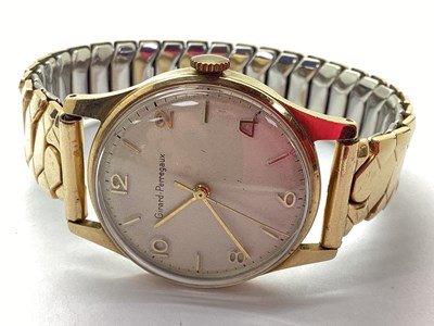 Lot 282 - Girard-Perregaux; A 9ct Gold Cased Wristwatch,...