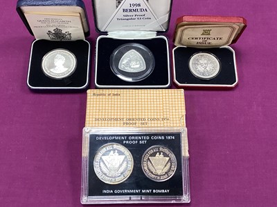 Lot 626 - Collection Of Four Silver Proof Coins,...