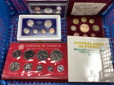 Lot 500 - Collection Of Five Coin Sets, including a 1976...