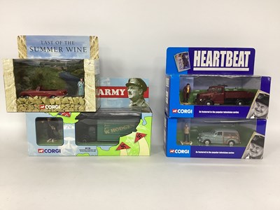 Lot 611 - Four Corgi TV Themed Diecast Model Vehicles...
