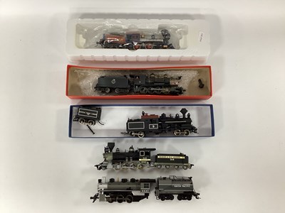 Lot 608 - Five 'HO' Gauge U.S.A. Outline Unboxed Steam...